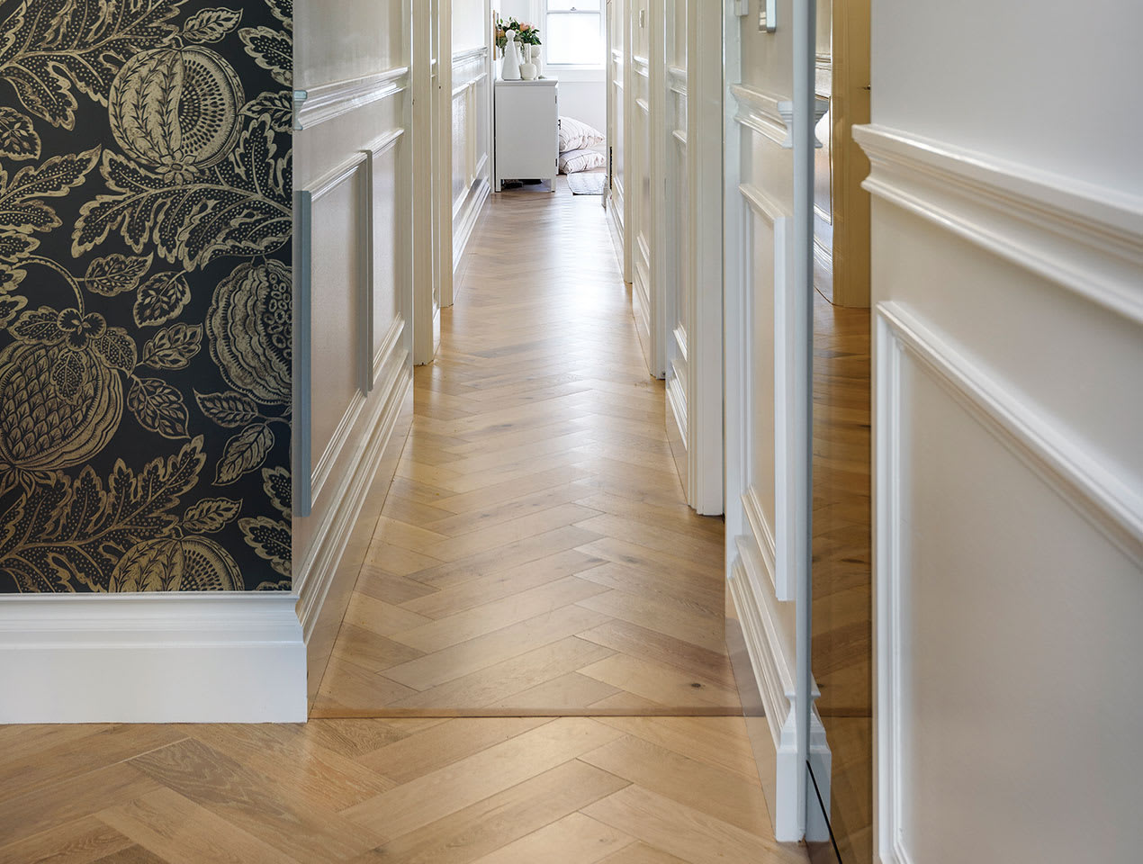HW3573 Ryde Herringbone timber flooring | Adamstown Residential, NSW